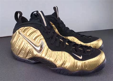 nike foamposite pro gold